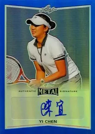 2016 Leaf Metal - Autographs Blue #BA-YC1 - Yi Chen