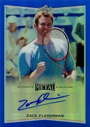 2016 Leaf Metal - Autographs Blue #BA-ZF1 - Zack Fleishman