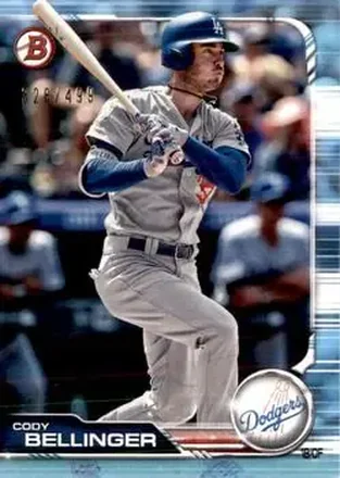 2019 Bowman - Sky Blue #2 - Cody Bellinger - Los Angeles Dodgers