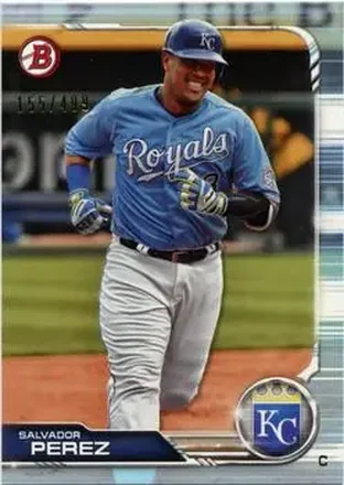 2019 Bowman - Sky Blue #23 - Salvador Perez - Kansas City Royals