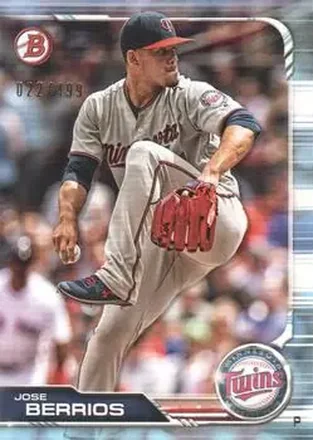 2019 Bowman - Sky Blue #37 - José Berríos - Minnesota Twins