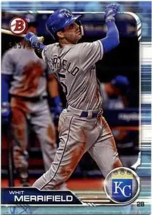 2019 Bowman - Sky Blue #45 - Whit Merrifield - Kansas City Royals