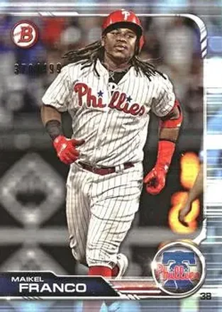 2019 Bowman - Sky Blue #47 - Maikel Franco - Philadelphia Phillies