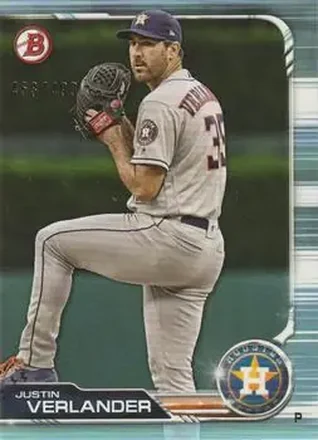2019 Bowman - Sky Blue #64 - Justin Verlander - Houston Astros