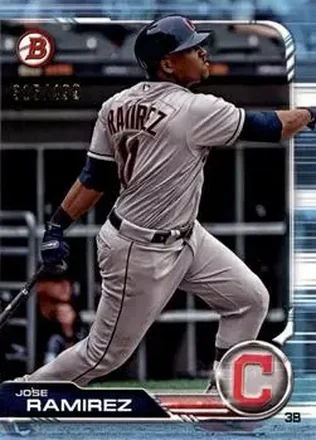 2019 Bowman - Sky Blue #66 - José Ramírez - Cleveland Indians