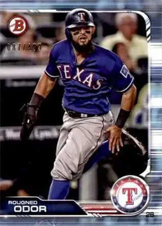 2019 Bowman - Sky Blue #77 - Rougned Odor - Texas Rangers