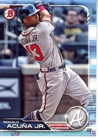 2019 Bowman - Sky Blue #78 - Ronald Acuña Jr. - Atlanta Braves