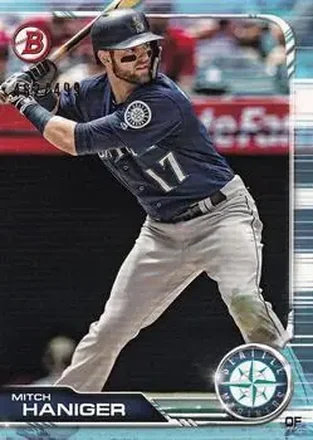 2019 Bowman - Sky Blue #80 - Mitch Haniger - Seattle Mariners