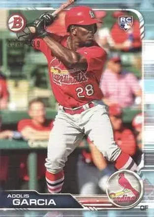 2019 Bowman - Sky Blue #84 - Adolis García - St. Louis Cardinals