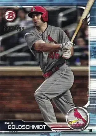 2019 Bowman - Sky Blue #85 - Paul Goldschmidt - St. Louis Cardinals
