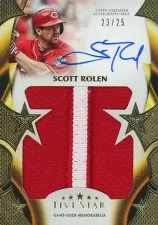 2023 Topps Five Star - Five Star Autographed Jumbo Prime Relics #FSJP-SR - Scott Rolen - Cincinnati Reds