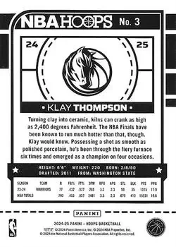 Back of Klay Thompson