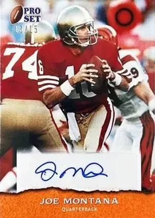 2022 Pro Set Sports - Orange #PSA-JM2 - Joe Montana - San Francisco 49ers