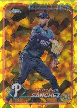 2024 Topps Chrome Update Sapphire Edition - Gold Sapphire #USCS32 - Cristopher Sánchez - Philadelphia Phillies
