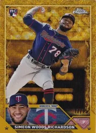 2023 Topps Gilded Collection - Wave Gold Etch Refractors #68 - Simeon Woods Richardson - Minnesota Twins
