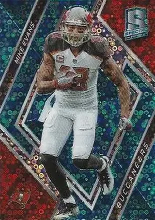 2018 Panini Spectra - Neon Blue #24 - Mike Evans - Tampa Bay Buccaneers