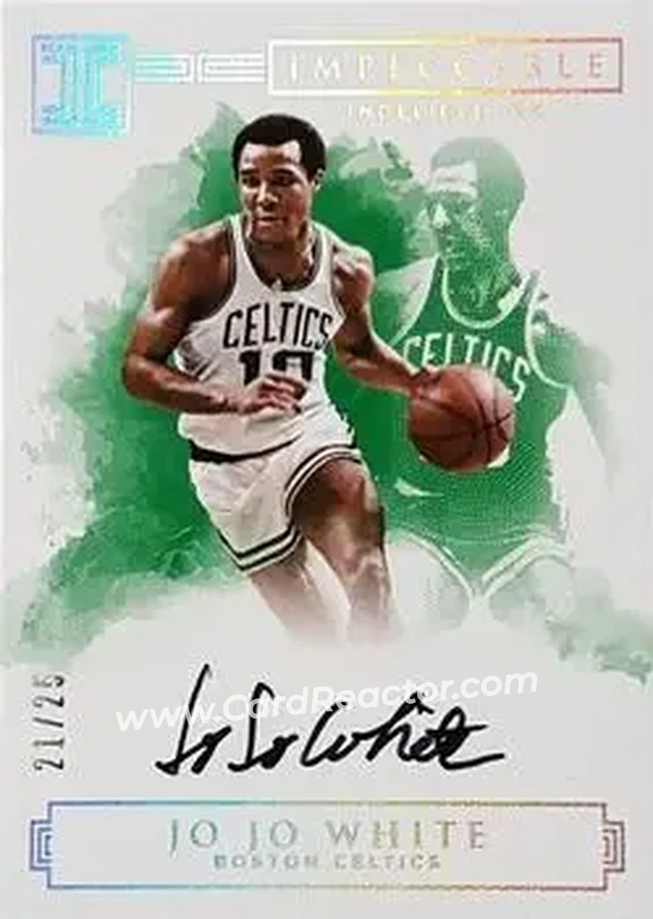 2016-17 Panini Impeccable - Indelible Ink Holo Silver #II-JJ - Jo Jo White - Boston Celtics - Front