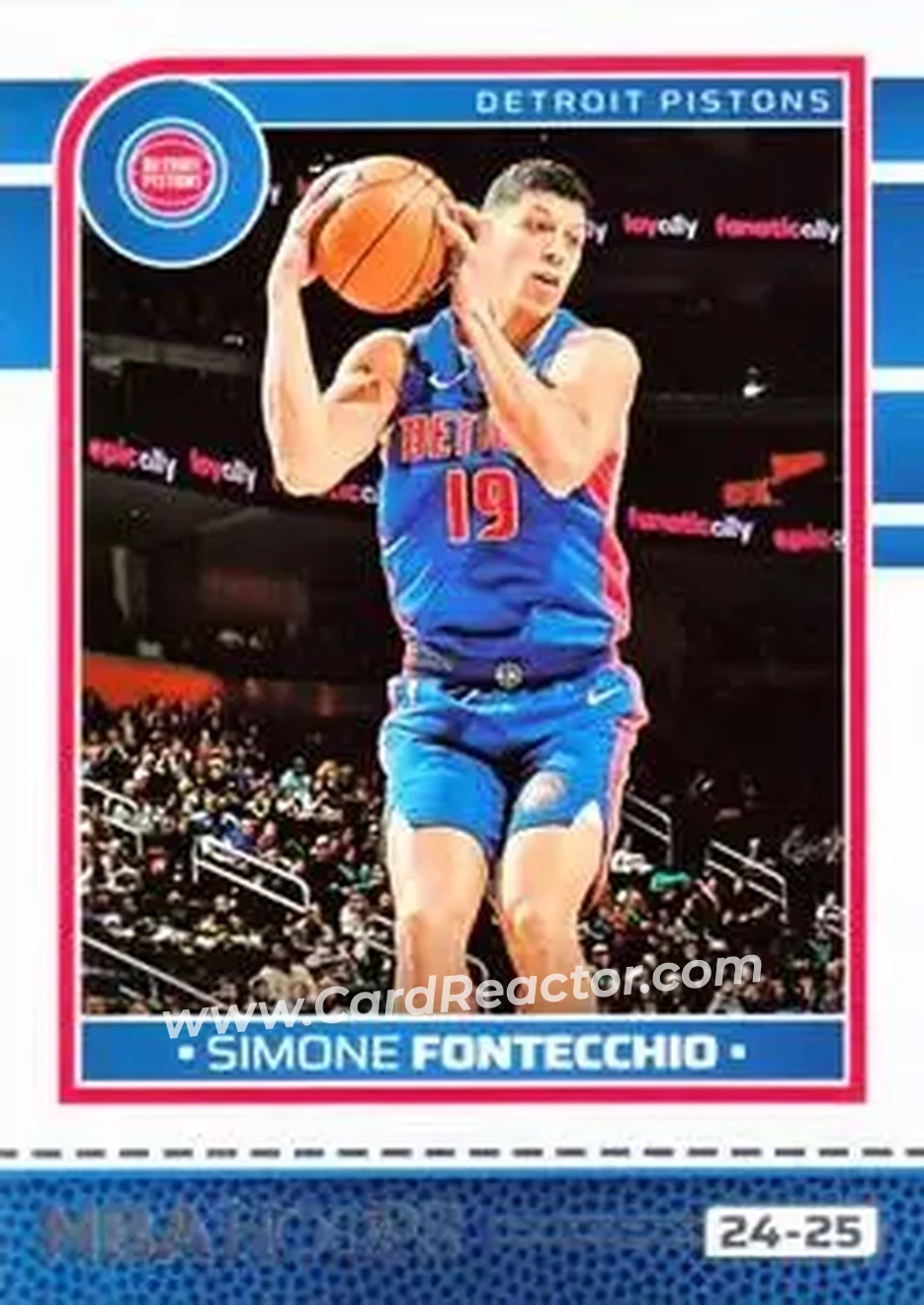 2024-25 Hoops #16 - Simone Fontecchio - Detroit Pistons - Front