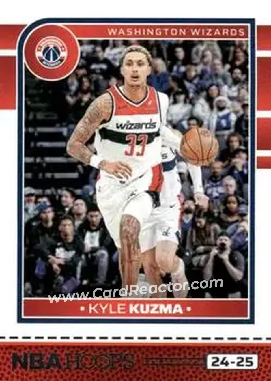 2024-25 Hoops #17 - Kyle Kuzma - Washington Wizards - Front 2024-25 Hoops #17 - Kyle Kuzma - Washington Wizards - Front