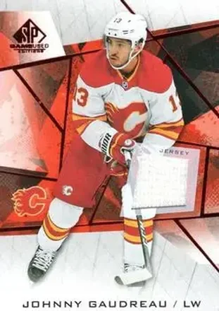 2021-22 SP Game Used - Red Jersey #16 - Johnny Gaudreau - Calgary Flames
