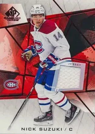 2021-22 SP Game Used - Red Jersey #22 - Nick Suzuki - Montreal Canadiens