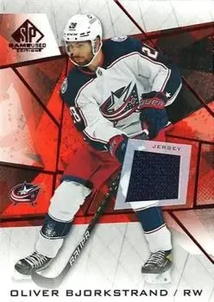 2021-22 SP Game Used - Red Jersey #34 - Oliver Bjorkstrand - Columbus Blue Jackets