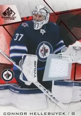 2021-22 SP Game Used - Red Jersey #40 - Connor Hellebuyck - Winnipeg Jets