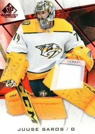 2021-22 SP Game Used - Red Jersey #41 - Juuse Saros - Nashville Predators