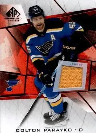 2021-22 SP Game Used - Red Jersey #55 - Colton Parayko - St. Louis Blues