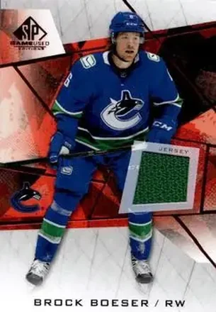 2021-22 SP Game Used - Red Jersey #69 - Brock Boeser - Vancouver Canucks