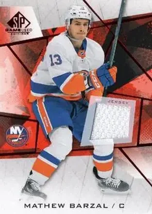 2021-22 SP Game Used - Red Jersey #80 - Mathew Barzal - New York Islanders