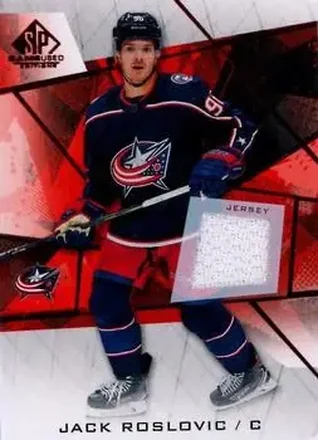 2021-22 SP Game Used - Red Jersey #87 - Jack Roslovic - Columbus Blue Jackets