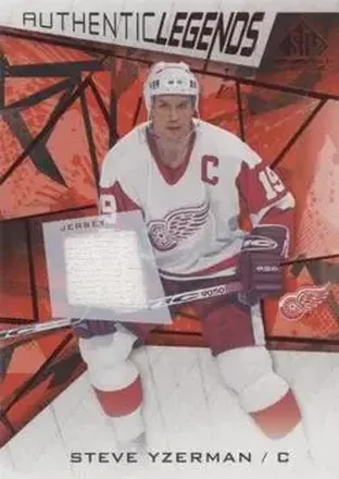 2021-22 SP Game Used - Red Jersey #102 - Steve Yzerman - Detroit Red Wings
