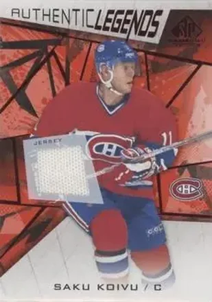 2021-22 SP Game Used - Red Jersey #106 - Saku Koivu - Montreal Canadiens