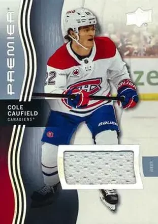 2023-24 Upper Deck Premier - Memorabilia Jersey #72 - Cole Caufield - Montreal Canadiens
