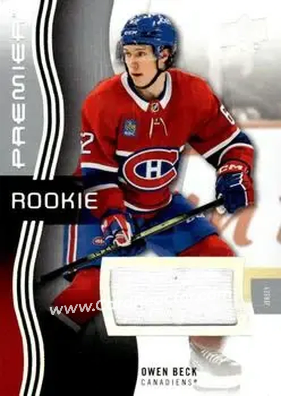 2023-24 Upper Deck Premier - Memorabilia Jersey #122 - Owen Beck - Montreal Canadiens - Front