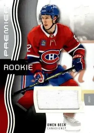 2023-24 Upper Deck Premier - Memorabilia Jersey #122 - Owen Beck - Montreal Canadiens