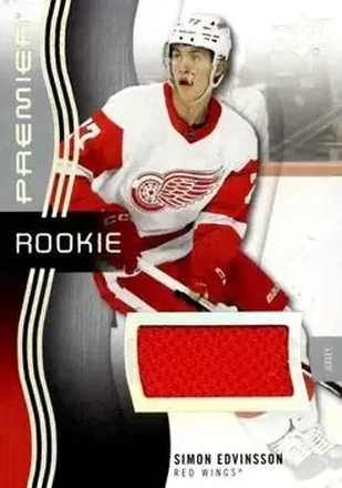 2023-24 Upper Deck Premier - Memorabilia Jersey #123 - Simon Edvinsson - Detroit Red Wings