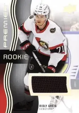 2023-24 Upper Deck Premier - Memorabilia Jersey #127 - Ridly Greig - Ottawa Senators