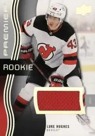 2023-24 Upper Deck Premier - Memorabilia Jersey #129 - Luke Hughes - New Jersey Devils