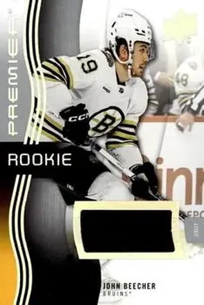 2023-24 Upper Deck Premier - Memorabilia Jersey #144 - John Beecher - Boston Bruins