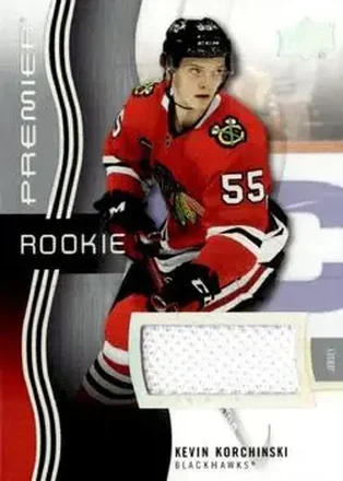 2023-24 Upper Deck Premier - Memorabilia Jersey #146 - Kevin Korchinski - Chicago Blackhawks