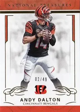 2016 Panini National Treasures - Gold #19 - Andy Dalton - Cincinnati Bengals