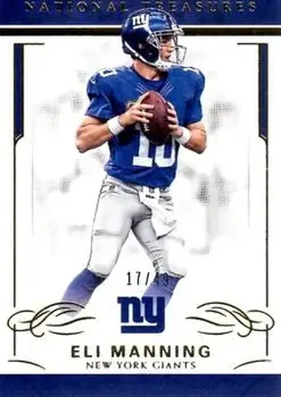 2016 Panini National Treasures - Gold #68 - Eli Manning - New York Giants