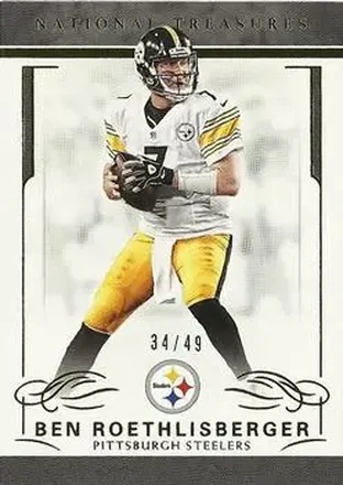 2016 Panini National Treasures - Gold #81 - Ben Roethlisberger - Pittsburgh Steelers