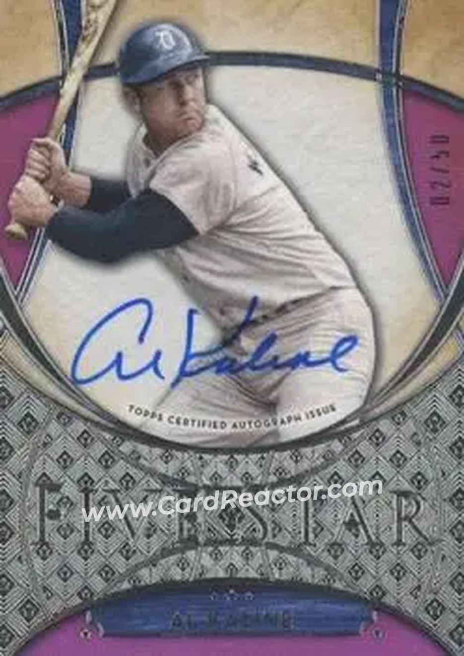 2017 Topps Five Star - Base Autograph Purple #FSA-AK - Al Kaline - Detroit Tigers - Front