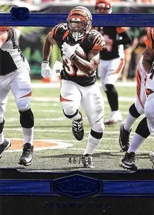 2016 Panini Plates & Patches - Blue #21 - Jeremy Hill - Cincinnati Bengals