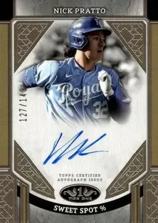 2024 Topps Tier One - Advanced Stats Stars Autographs #ASA-NP - Nick Pratto - Kansas City Royals