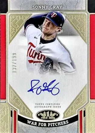 2024 Topps Tier One - Advanced Stats Stars Autographs #ASA-SG - Sonny Gray - Minnesota Twins