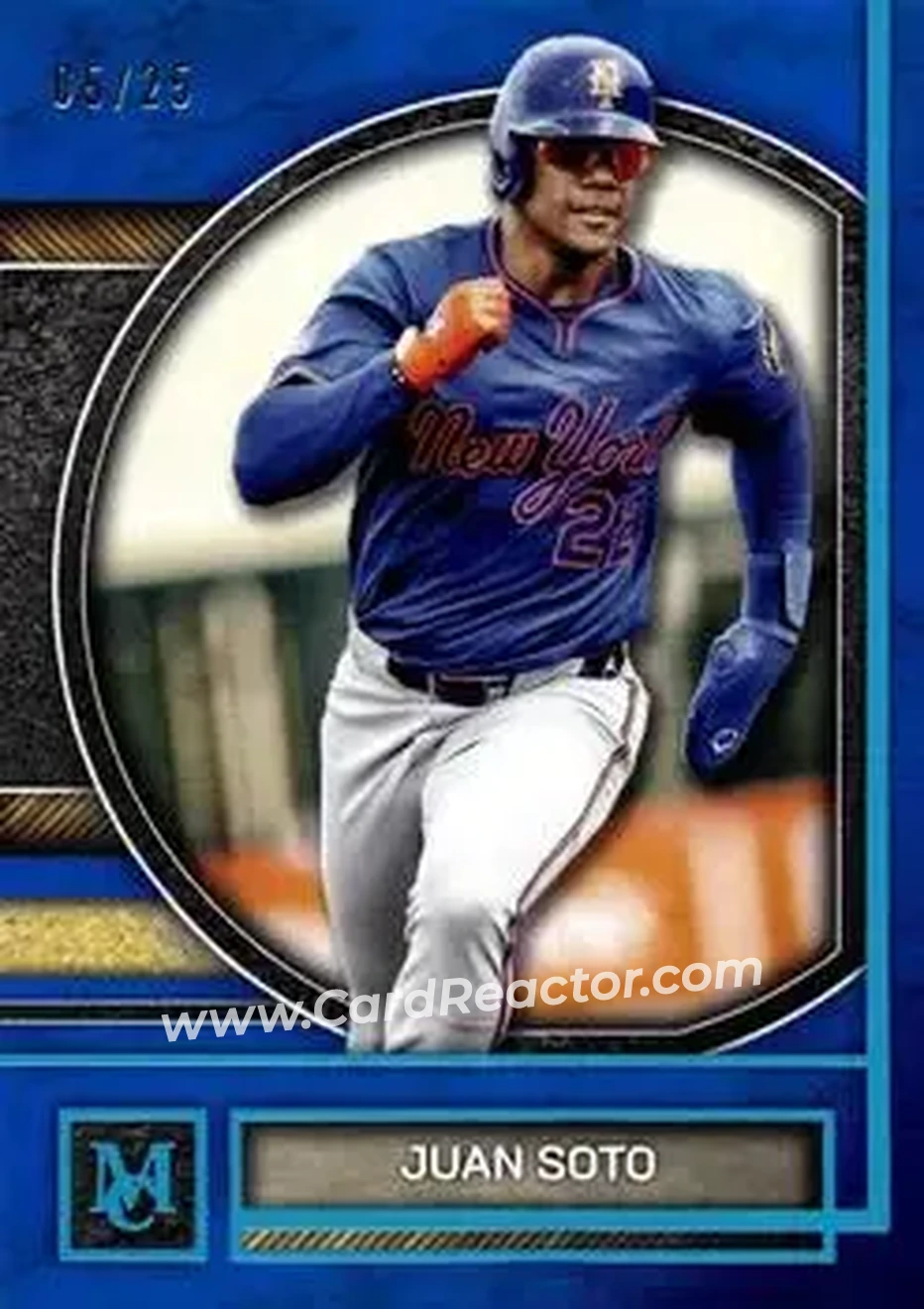 2025 Topps Museum Collection - Blue Topaz #24 - Juan Soto - New York Mets - Front